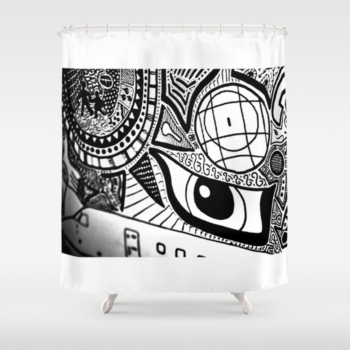 Fly with me Shower Curtain