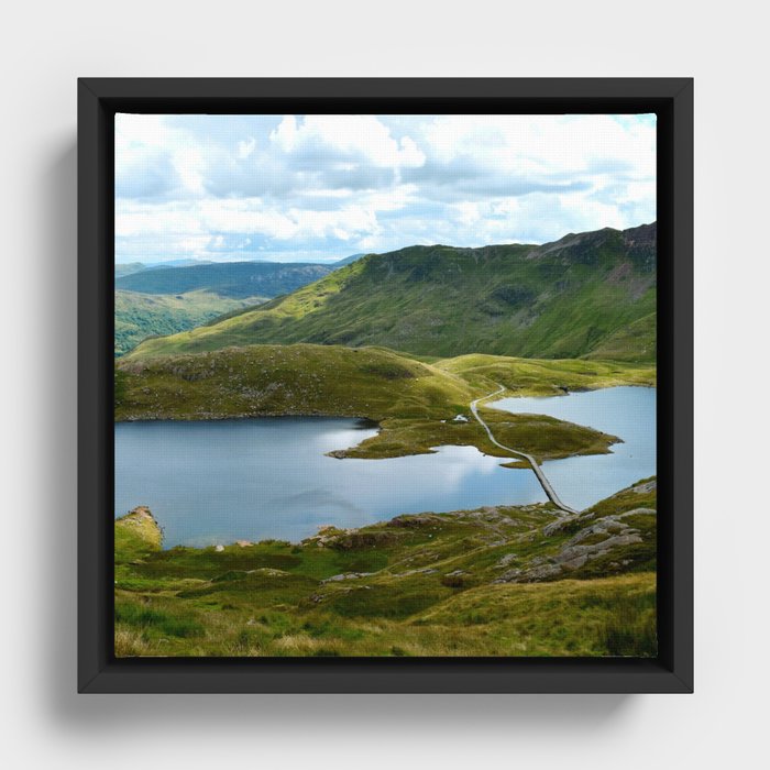 Great Britain Photography - Beautiful National Park In Wales Framed Canvas