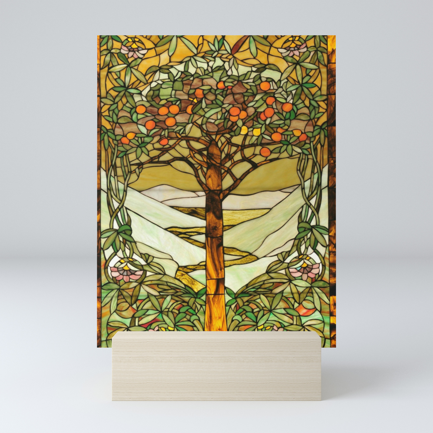 Louis Comfort Tiffany Decorative Stained Glass 6 Mini Art Print