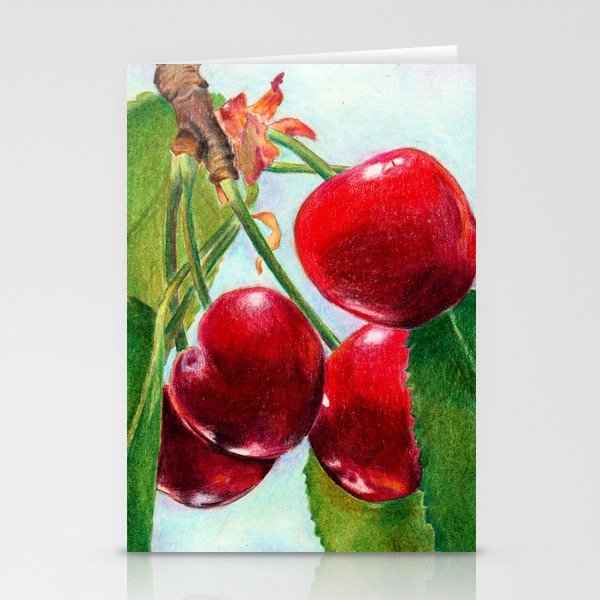 Cherries Stationery Cards