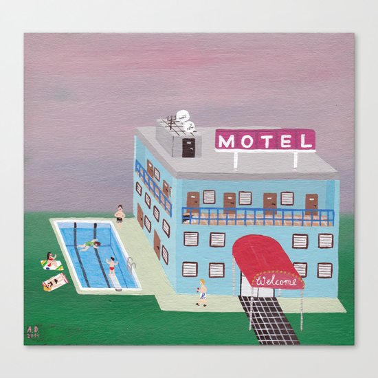 Motel Canvas Print