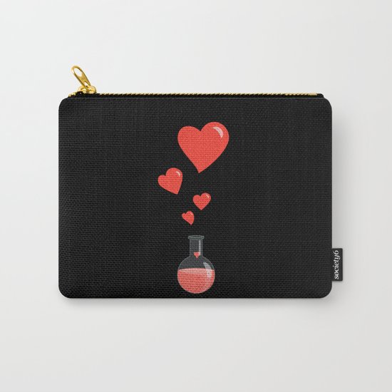 Love Chemistry Flask of Hearts Carry-All Pouch