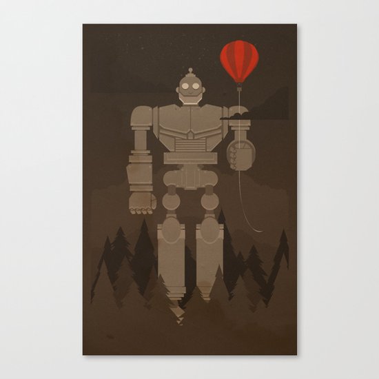 The Robot and The Balloon Canvas Print