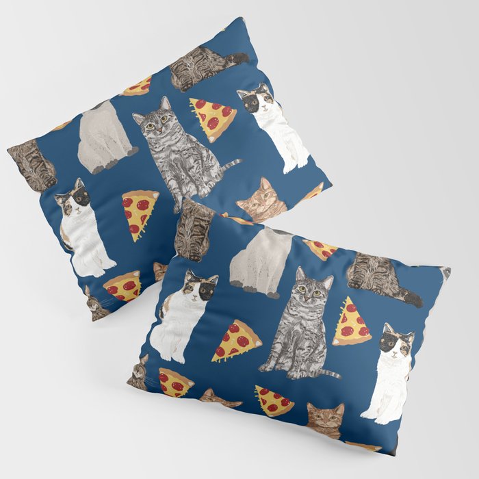 Cats pizza slices food cat lover pet gifts must have cat breeds Pillow Sham