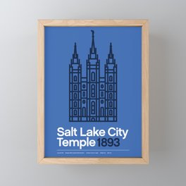 Salt Lake City Temple Framed Mini Art Print