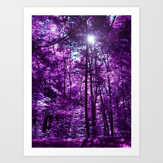 purple forest VI Art Print