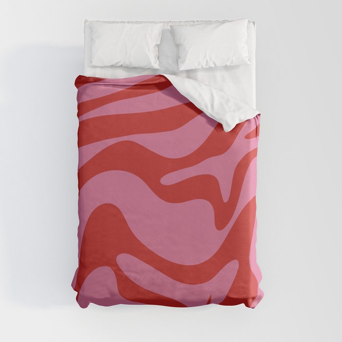 29 Abstract Liquid Swirly Shapes 220802 Valourine Digital Design  Duvet Cover