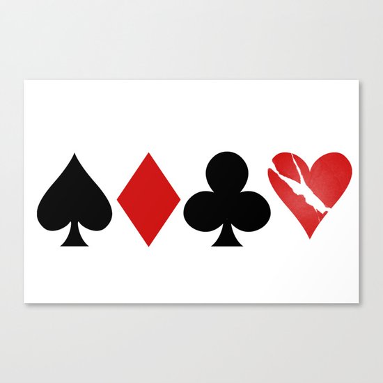 Love is a Game Canvas Print