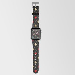 queen of hearts pattern Apple Watch Band