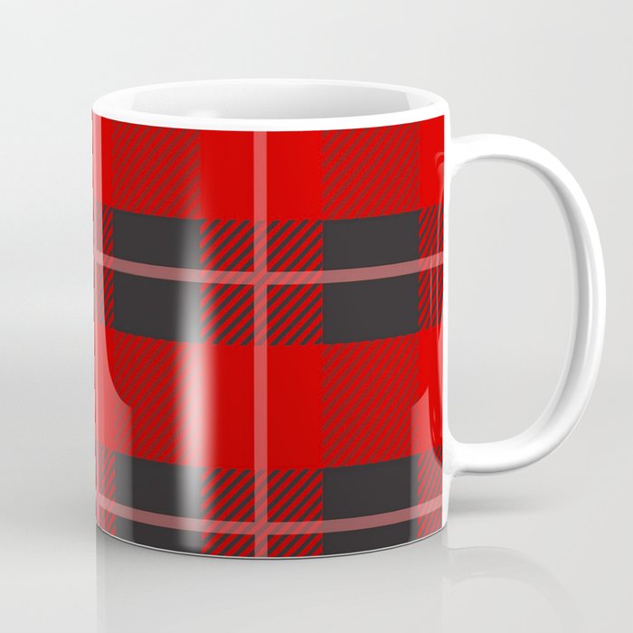 Red Tartan Plaid Pattern Coffee Mug
