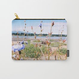 Chicory Beach Carry-All Pouch | Nature, Color, Photo, Vintage, Digital, Landscape 