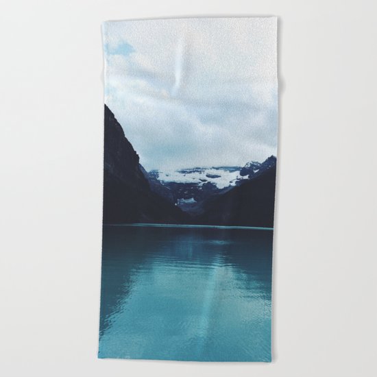 Moody Lake Louise Beach Towel