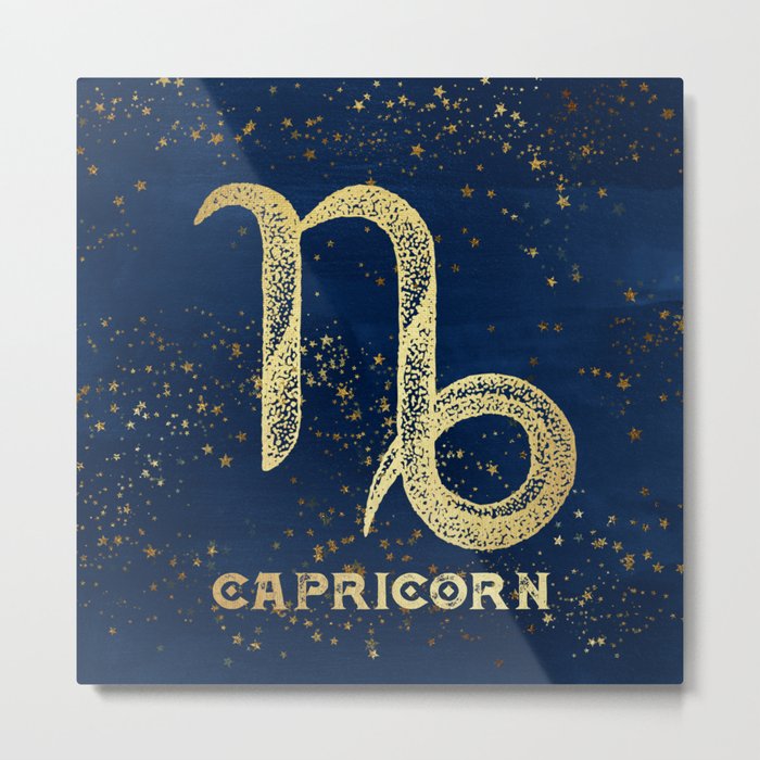 Capricorn Zodiac Sign Metal Print