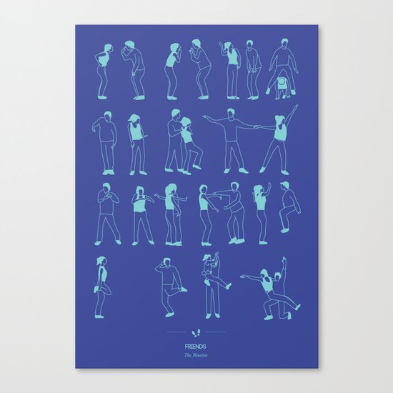Friends: The Routine Canvas Print