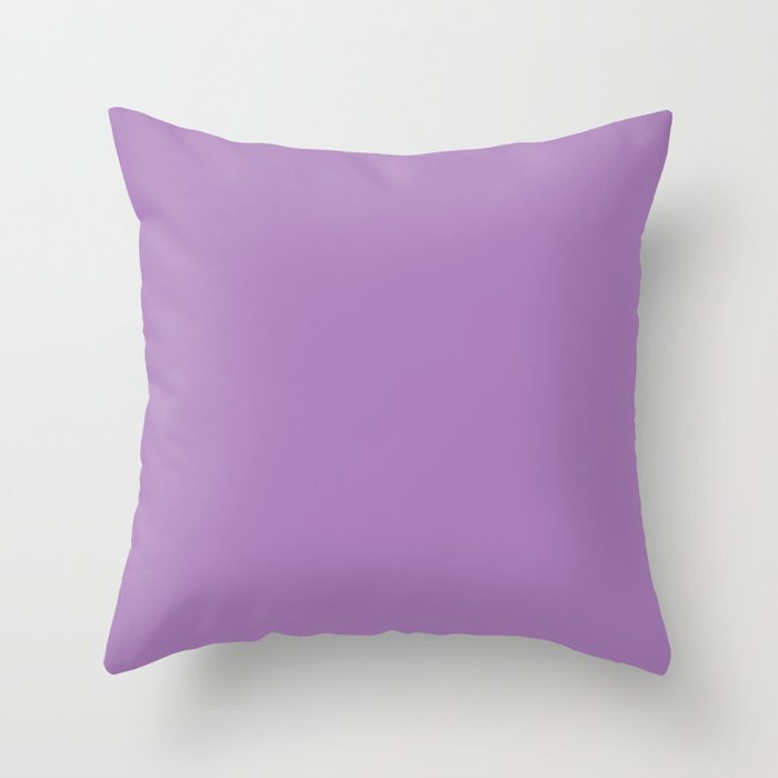 Heather Purple Throw Pillow