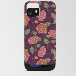 Peony - Mulberry iPhone Card Case