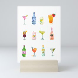 Summer Cocktails   Mini Art Print