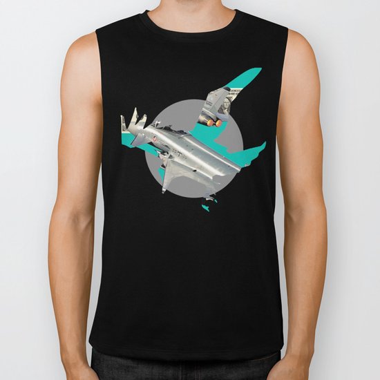 Green Bird Bomber Biker Tank