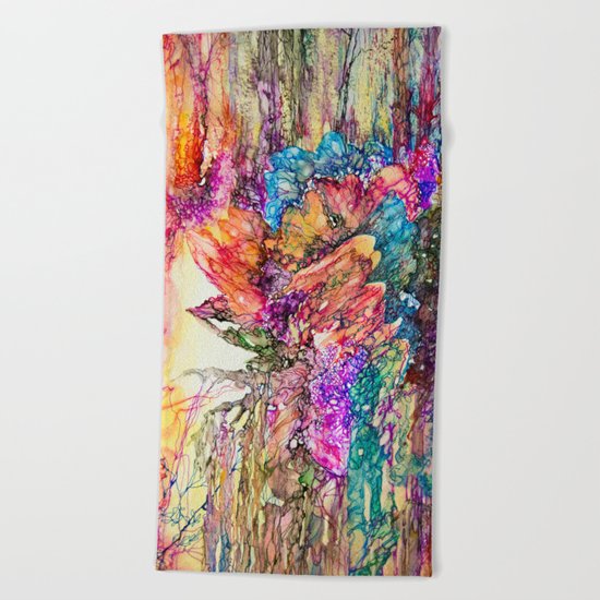 The garden of Eden Beach Towel