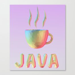 Rainbow Coffee Cup Canvas Print