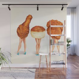 Two Piece & a Biscuit Pin-Ups Wall Mural