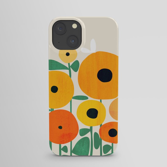 Sunflower and Bee iPhone Case