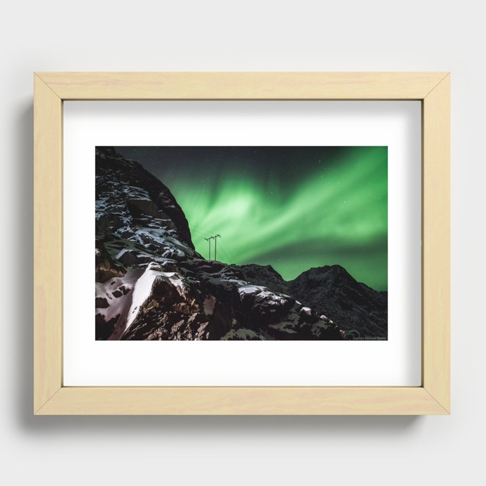 Aurora in Lofoten, Norway (II) Recessed Framed Print