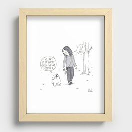 We are very happy when we are together Recessed Framed Print