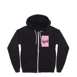 pool table pink Zip Hoodie