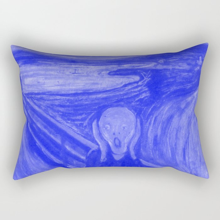 The Scream - Edvard Munch - Japanese Porcelain Concept Rectangular Pillow