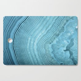 Aqua Blue Geode Agate Crystal  Cutting Board
