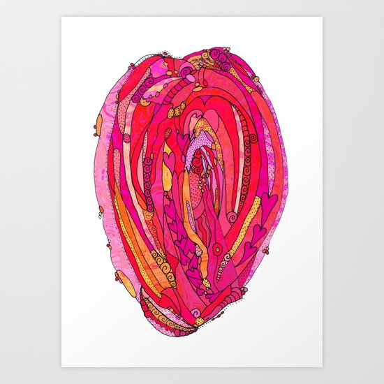 Artsy Heart Art Print