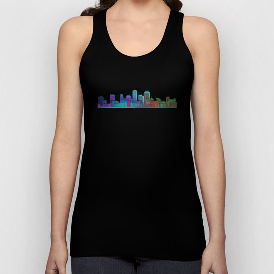 Seaside Cityscape Unisex Tank Top