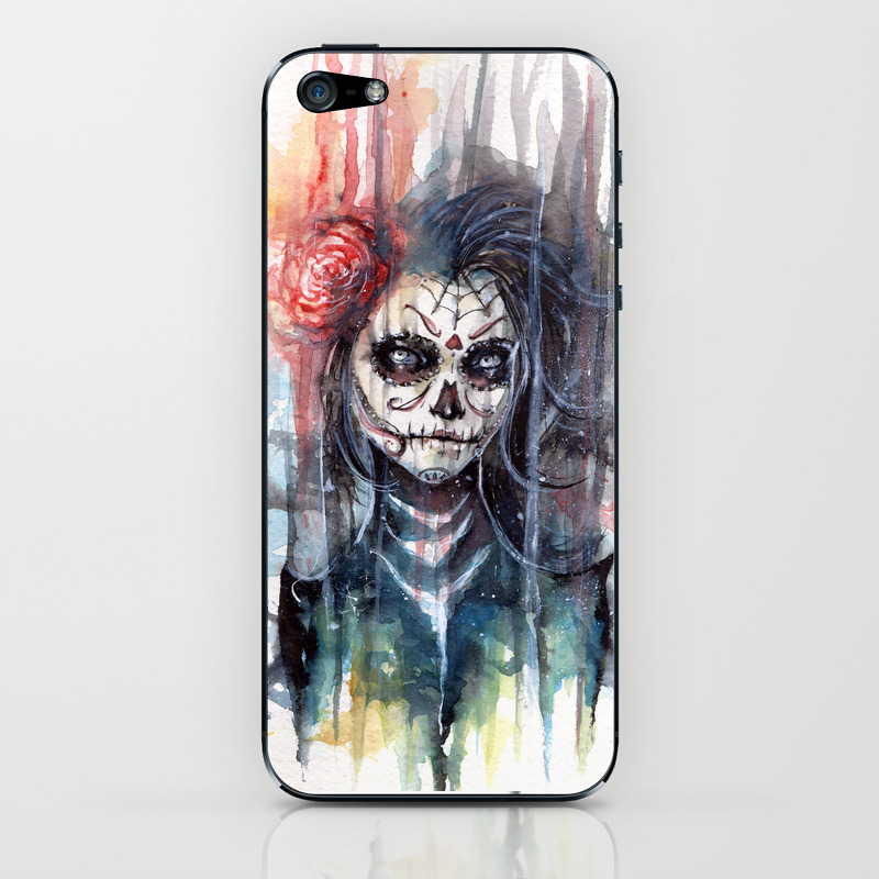 Sugar Skull Calavera De Azucar Iphone Skin By Akimao Society6 Gotham city pedestrian / joker goon (uncredited). society6