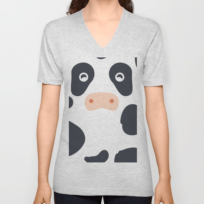 Cow Cow V Neck T Shirt