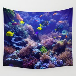 Underwater Photography Fish Tank Wall Tapestry