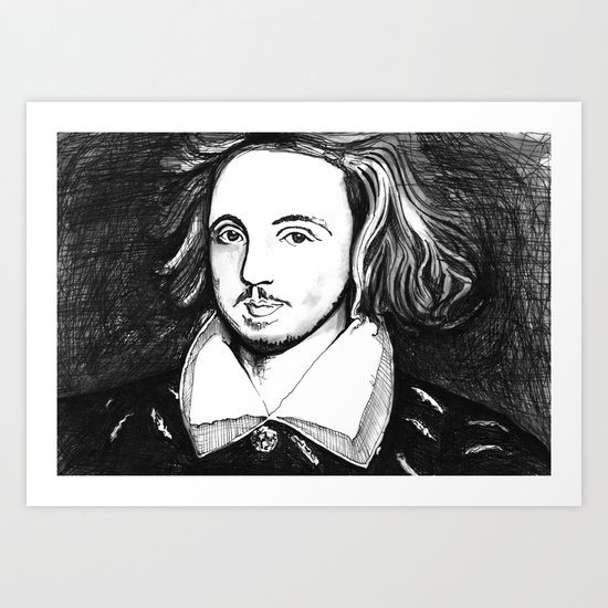 Christopher Marlowe Portrait Art Print
