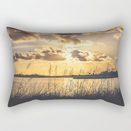 Old Fort Bayou Summer Sunset Rectangular Pillow