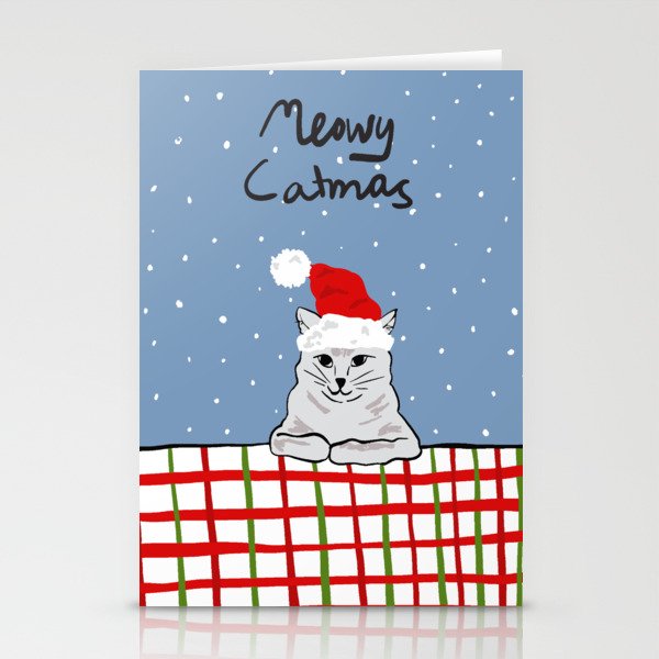 Meowy Catmas Stationery Cards