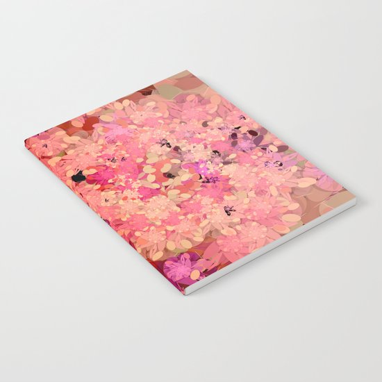 Two Different Worlds -- Floral Pattern Notebook