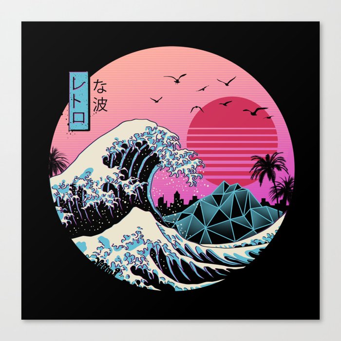 The Great Retro Wave Canvas Print