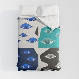 The crying eyes patchwork 2 Comforter
