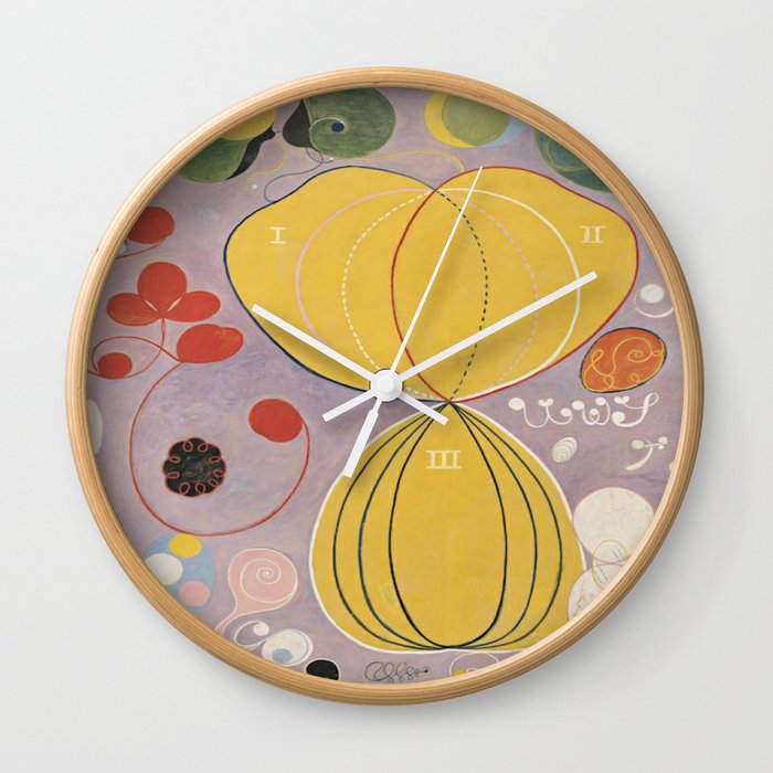 Hilma af Klint - The Ten Largest, No. 07, Adulthood, Group IV Wall Clock