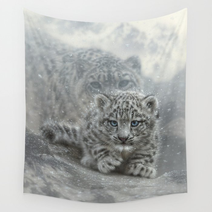 Snow leopard tapestry online