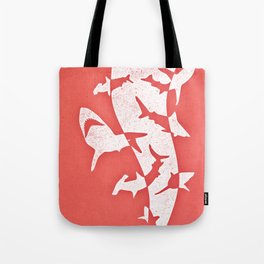 Sharknado minimalist illustration Tote Bag
