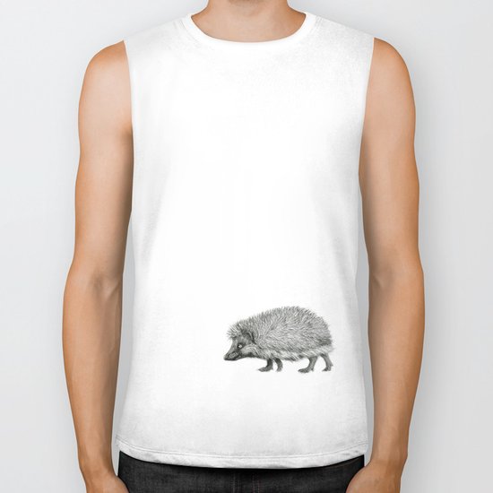 Funny Hedgehog SK050 Biker Tank