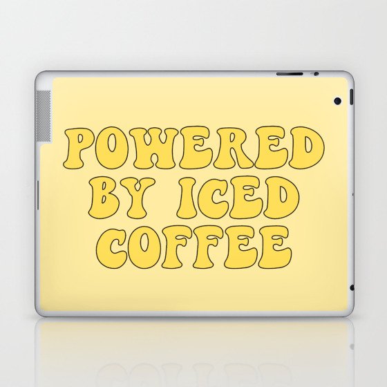 Powered By Iced Coffee Laptop & iPad Skin