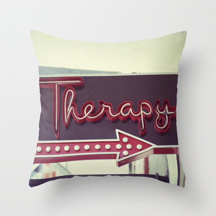 Therapy Throw Pillow