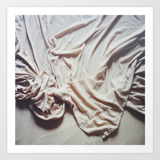 sheets (from above) Art Print