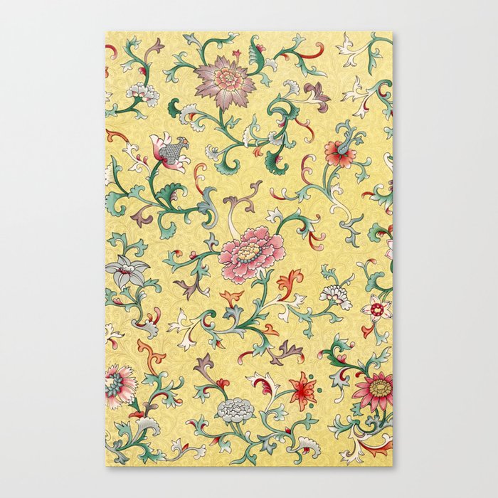 Chinese Floral Pattern 9 Canvas Print